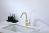 ELEGANT KITCHEN AND BATH FAV-1003BGD Louis Single Hole Single Handle Bathroom Faucet in Brushed Gold