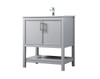 ELEGANT KITCHEN AND BATH VF26630GR 30 Inch SIngle Bathroom Vanity In Grey