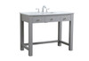 ELEGANT KITCHEN AND BATH VF14842GR 42 Inch ADA Compliant Bathroom Vanity In Grey