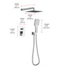 ELEGANT KITCHEN AND BATH FAS-9003PCH Petar Complete Shower Faucet System with Rough-in Valve in Chrome