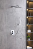 ELEGANT KITCHEN AND BATH FAS-9003PCH Petar Complete Shower Faucet System with Rough-in Valve in Chrome