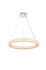 ELEGANT LIGHTING 3800D23C Bowen 24 inch Adjustable LED Chandelier in Chrome