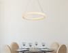 ELEGANT LIGHTING 3800D23C Bowen 24 inch Adjustable LED Chandelier in Chrome