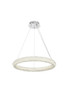 ELEGANT LIGHTING 3800D23C Bowen 24 inch Adjustable LED Chandelier in Chrome