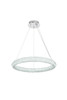 ELEGANT LIGHTING 3800D23C Bowen 24 inch Adjustable LED Chandelier in Chrome