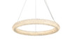 ELEGANT LIGHTING 3800D23C Bowen 24 inch Adjustable LED Chandelier in Chrome