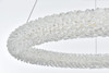 ELEGANT LIGHTING 3800D23C Bowen 24 inch Adjustable LED Chandelier in Chrome