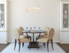 ELEGANT LIGHTING 3800D23C Bowen 24 inch Adjustable LED Chandelier in Chrome