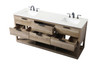 ELEGANT KITCHEN AND BATH VF19272DNT 72 Inch Double Bathroom Vanity In Natural Oak