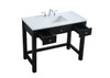 ELEGANT KITCHEN AND BATH VF14842MBK 42 Inch ADA Compliant Bathroom Vanity In Black
