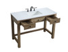 ELEGANT KITCHEN AND BATH VF14848NT 48 Inch ADA Compliant Bathroom Vanity In Natural Oak