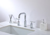 ELEGANT KITCHEN AND BATH FAV-1010PCH Tobias 8 inch Widespread Double Handle Bathroom Faucet in Chrome