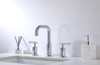 ELEGANT KITCHEN AND BATH FAV-1010PCH Tobias 8 inch Widespread Double Handle Bathroom Faucet in Chrome