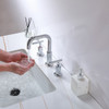 ELEGANT KITCHEN AND BATH FAV-1010PCH Tobias 8 inch Widespread Double Handle Bathroom Faucet in Chrome