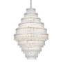 ELEGANT LIGHTING 1780D36C Emilia 36 inch Chandelier in Chrome