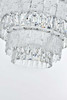 ELEGANT LIGHTING 1780D36C Emilia 36 inch Chandelier in Chrome