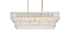 ELEGANT LIGHTING 1780G37SG Emilia 37 inch Chandelier in Satin Gold