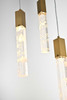 ELEGANT LIGHTING 2088D36SG Aurora 36 inch Pendant in Satin Gold