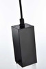 ELEGANT LIGHTING 2088D5BK Aurora 5 inch Pendant in Black