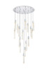 ELEGANT LIGHTING 2089G36C Aurora 36 inch Chandelier in Chrome