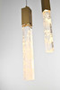 ELEGANT LIGHTING 2089G36SG Aurora 36 inch Chandelier in Satin Gold