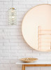 ELEGANT LIGHTING 3680D1SG Aston 6.5 inch LED Pendant in Satin Gold