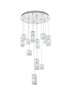 ELEGANT LIGHTING 3680D28C Aston 28 inch LED Pendant in Chrome