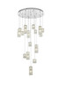 ELEGANT LIGHTING 3680D32C Aston 32 inch LED Pendant in Chrome