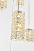 ELEGANT LIGHTING 3680D32C Aston 32 inch LED Pendant in Chrome