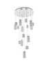 ELEGANT LIGHTING 3680D32C Aston 32 inch LED Pendant in Chrome