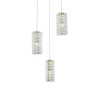 ELEGANT LIGHTING 3680D3RSG Aston 16 inch LED Pendant in Satin Gold