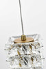 ELEGANT LIGHTING 3680D3RSG Aston 16 inch LED Pendant in Satin Gold