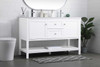 ELEGANT KITCHEN AND BATH VF22254DWH 54 Inch Double Bathroom Vanity In White