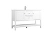 ELEGANT KITCHEN AND BATH VF22254WH 54 Inch Single Bathroom Vanity In White
