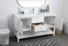 ELEGANT KITCHEN AND BATH VF22260WH 60 Inch Single Bathroom Vanity In White