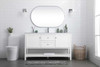 ELEGANT KITCHEN AND BATH VF22260WH 60 Inch Single Bathroom Vanity In White