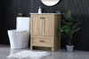 ELEGANT KITCHEN AND BATH VF2824MW 24 Inch Single Bathroom Vanity In Mango Wood