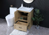 ELEGANT KITCHEN AND BATH VF2824MW 24 Inch Single Bathroom Vanity In Mango Wood