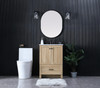 ELEGANT KITCHEN AND BATH VF2824MW 24 Inch Single Bathroom Vanity In Mango Wood