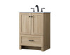 ELEGANT KITCHEN AND BATH VF2824MW 24 Inch Single Bathroom Vanity In Mango Wood