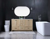 ELEGANT KITCHEN AND BATH VF2860DMW 60 Inch Double Bathroom Vanity In Mango Wood