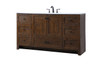 ELEGANT KITCHEN AND BATH VF2860EX 60 Inch SIngle Bathroom Vanity In Expresso