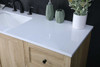 ELEGANT KITCHEN AND BATH VF2860MW 60 Inch Single Bathroom Vanity In Mango Wood