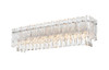 ELEGANT LIGHTING 1780W27C Emilia 27 inch Wall Sconce in Chrome