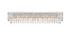 ELEGANT LIGHTING 1780W35C Emilia 34.5 inch Wall Sconce in Chrome