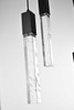 ELEGANT LIGHTING 2088D16BK Aurora 16 inch Pendant in Black