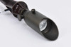 ELITCO LIGHTING C050-DB Outdoor 12V Cast Brass spot light 1.75 inch Wide x 4.5 inch High in Dark Bronze