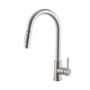 ELEGANT KITCHEN AND BATH FAK-302BNK Jack Single Handle Pull Down Sprayer Kitchen Faucet in Brushed Nickel