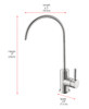 ELEGANT KITCHEN AND BATH FAK-303BNK Rian Single Handle Cold Water Dispenser in Brushed Nickel