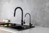 ELEGANT KITCHEN AND BATH FAK-303MBK Rian Single Handle Cold Water Dispenser in Matte Black